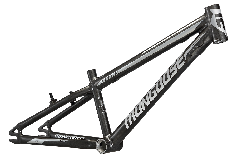Title Mini Frame Black BMX Style Youth Bike Frame Mongoose