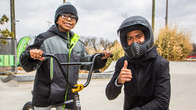 Mykel Larrin Travels to Tulsa for Youth BMX Clinic
