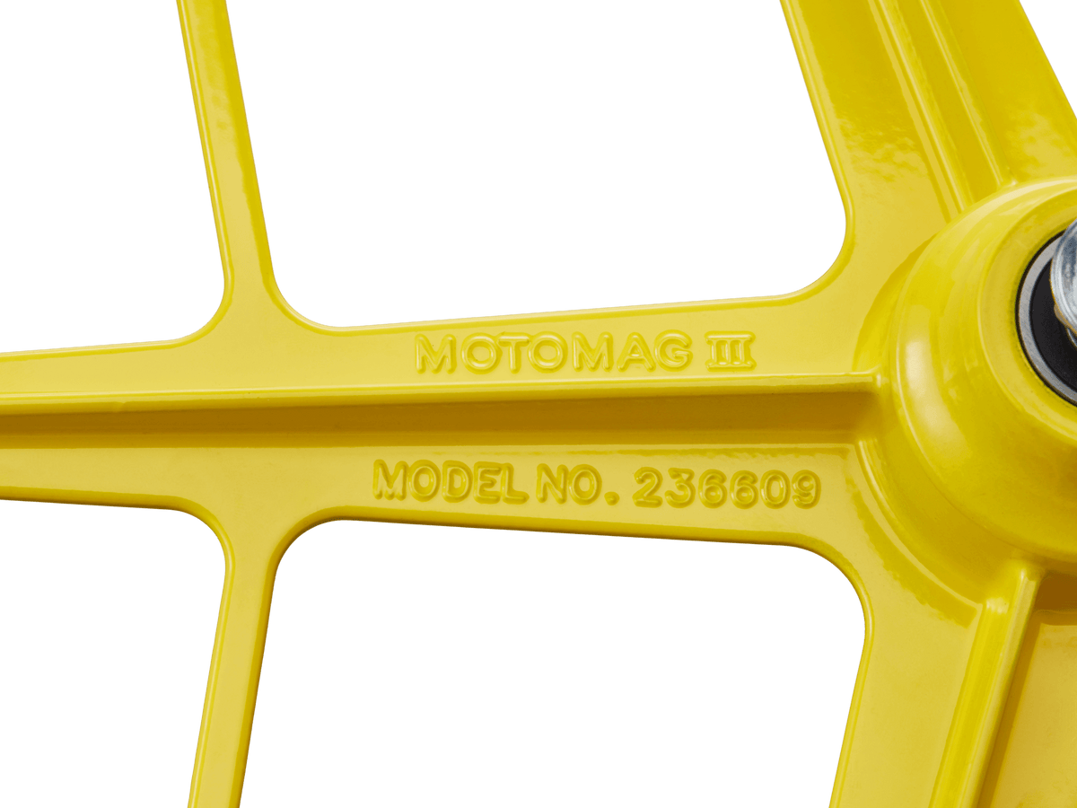 Bmx yellow mag wheels sales