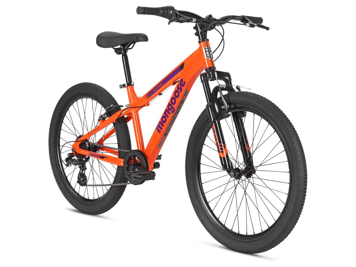 mountainbike 24 inch Mongoose Flatrock Mountain Bike, 24 Inch Wheels, Ages 10-15, Orange