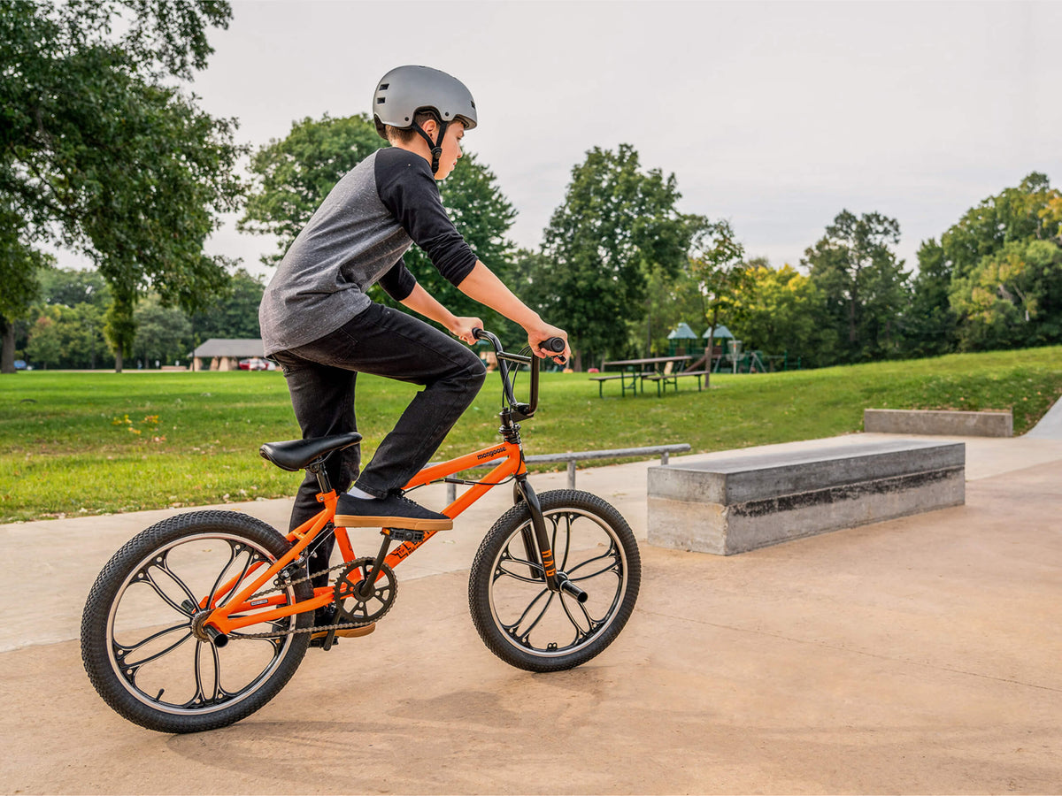 bmx gear Mongoose Legion Mag Freestyle BMX Bike 20-Inch Wheels Orange